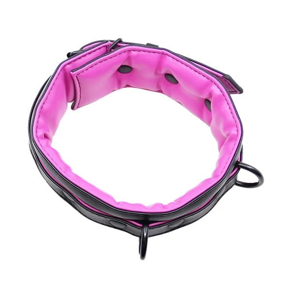 Love In Leather Faux-Leather Padded Collar and Lead Set