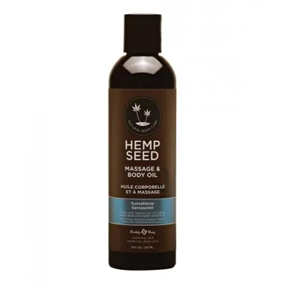 Earthly Body Massage Body Oil 8 Oz Sunsational