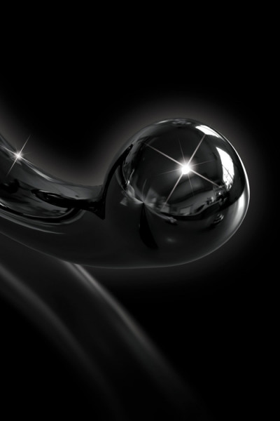 Pipedream 6.1" Curved Glass Wand Massager