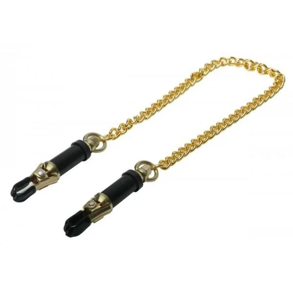Deluxe Adjustable Nipple Clamps Gold
