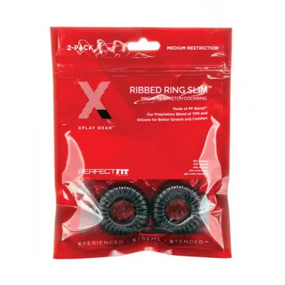 Xplay Pf Blend Premium Stretch Ribbed Ring Slim 2 Pk