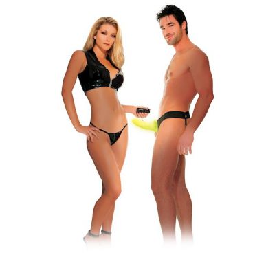 Vibrating Hollow Strap On Gid Glow In The Dark