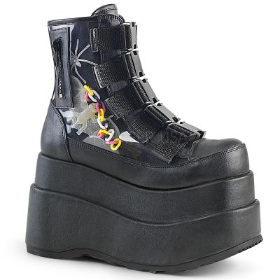 4 1 2 inches Tiered PF Buckle Up Ankle Boot