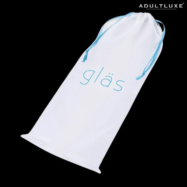 Glas 8 Realistic Ribbed Glass Dildo with Balls