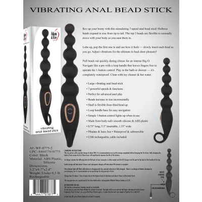 Vibrating Anal Beads Stick