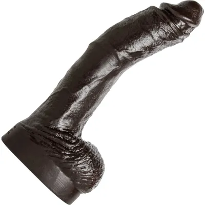 Hankey s Toys Ray Diesel Medium 10 75 Silicone Cock With Balls Vac U Lock Base Chocolate