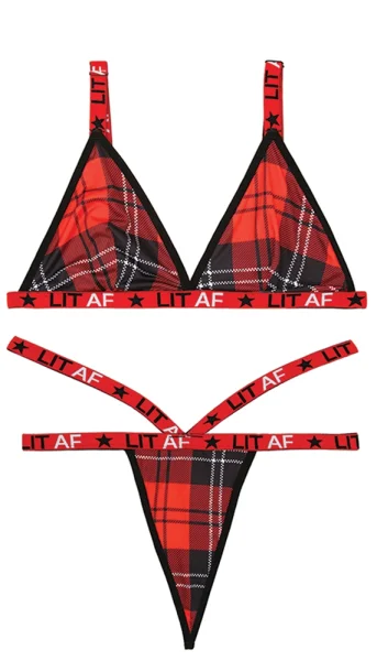 Lit AF Bralette & Thong Set