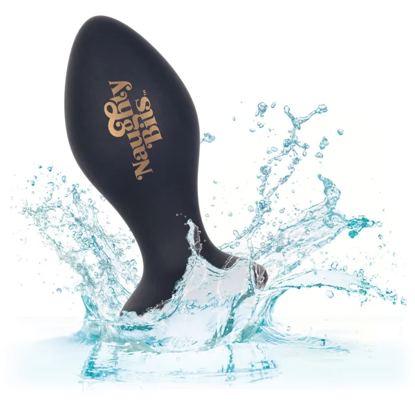 Naughty Bits Shake Your Ass Silicone Rechargeable Petite Vibrating Butt Plug By CalExotics