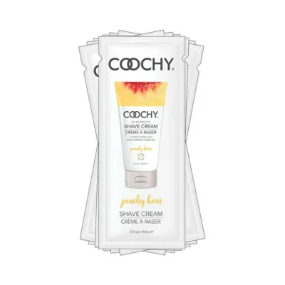Coochy Shave Cream Peachy Keen Foil 5oz Poly Bag Of 24