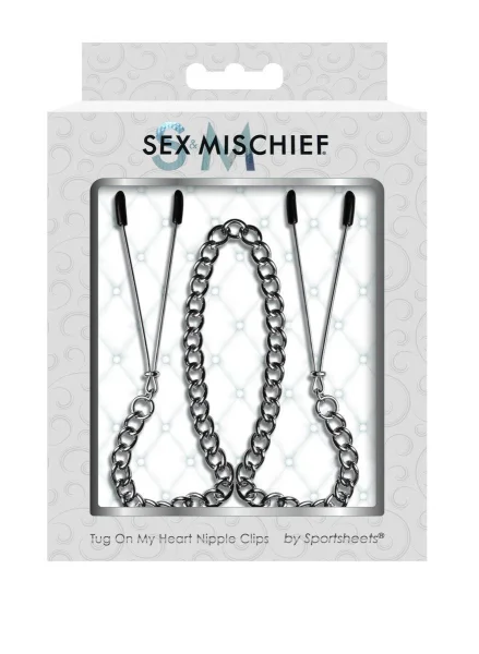 Sex & Mischief Tug On My Heart Nipple Clips