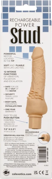 Rechargeable Power Stud Cliterrific - Ivory