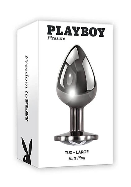 Playboy Pleasure Tux Aluminum Alloy Anal Plug - Large