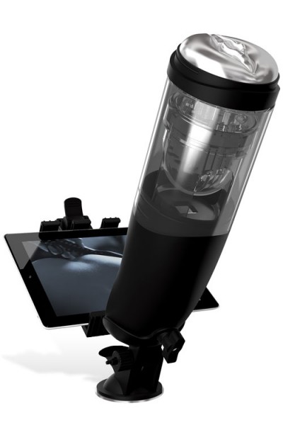 Pipedream Rotating & Thrusting Masturbator With Smartphone Holder