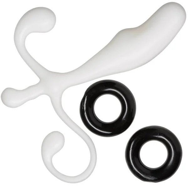 Cloud 9 Prostate Stimulator With Cock Rings - White