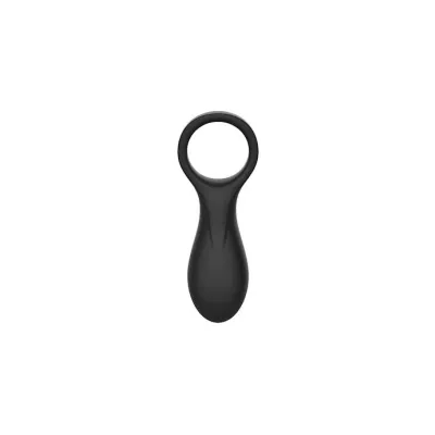 Vibro C ring With Clitoral Stimulator Black