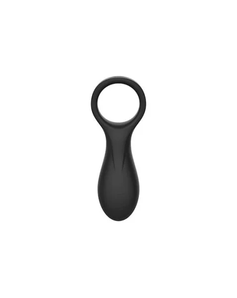 Vibro C-ring With Clitoral Stimulator - Black
