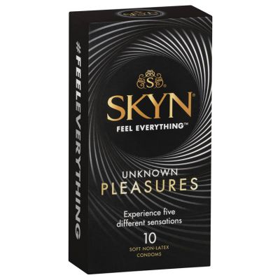 Skyn Unknown Pleasures Condoms 5 Sensations 10 Pack