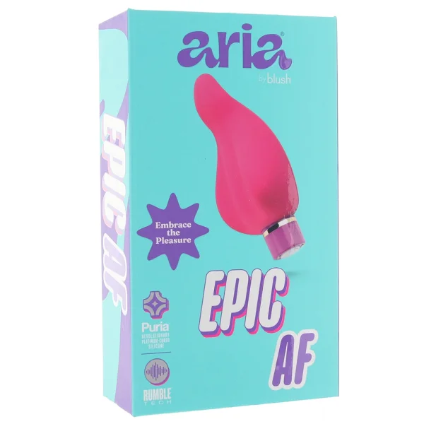 Aria Epic AF Rechargeable Waterproof Silicone Clitoral Vibrator By Blush - Fuchsia