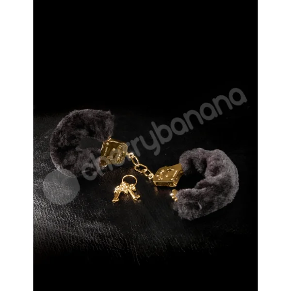 FETISH FANTASY GOLD DELUXE FURRY CUFFS