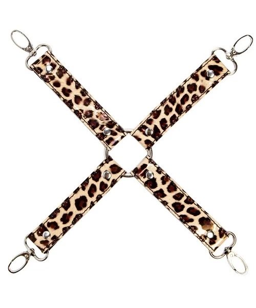 Bondara Untamed Leopard Print PVC 8 Piece Bondage Set