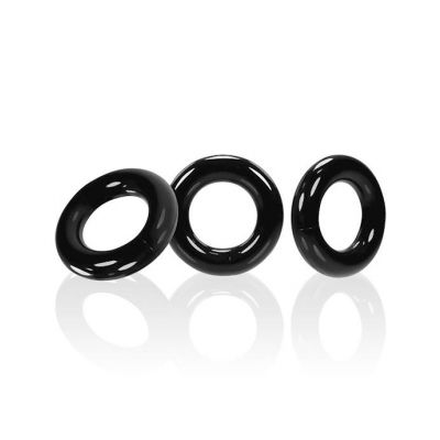 Willy Rings Cockring Pack Set Of 3 Black One Size