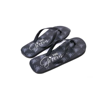 The Groom Flip Flops Black O S