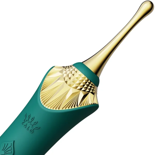 Bess Clit Massager in Turquoise Green by Zalo