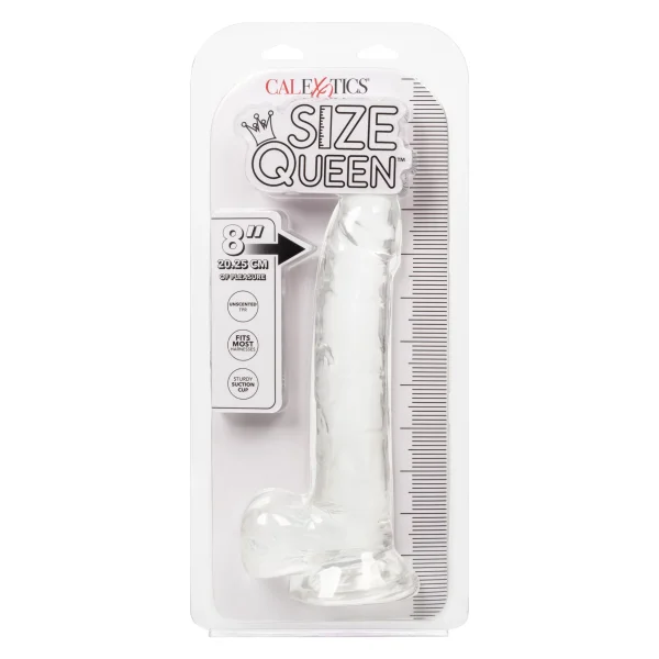Size Queen 8 inch-20.25 Cm - Clear