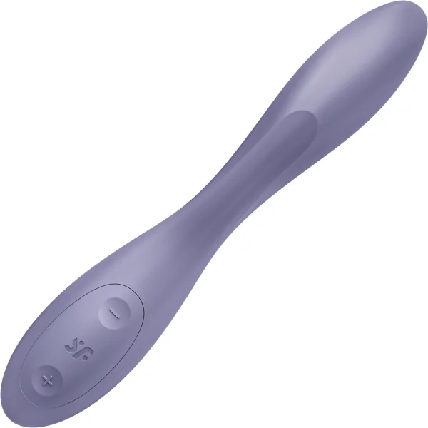 Satisfyer G-Spot Flex 2 Silicone Rechargeable Waterproof 12-Function G-Spot Vibrator - Dark Violet