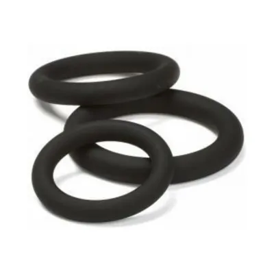 Cock Rings Cloud 9 Pro Sensual Silicone Cock Ring 3 Pack Black