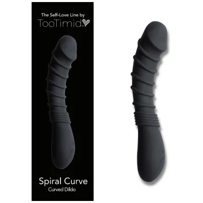Luxury G Spot P Spot Curve Ribbed Silicone Vibrating Power Dildo