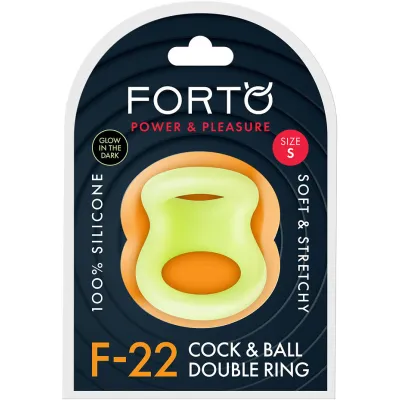 Small Glowing F 22 Cock Ball Ring