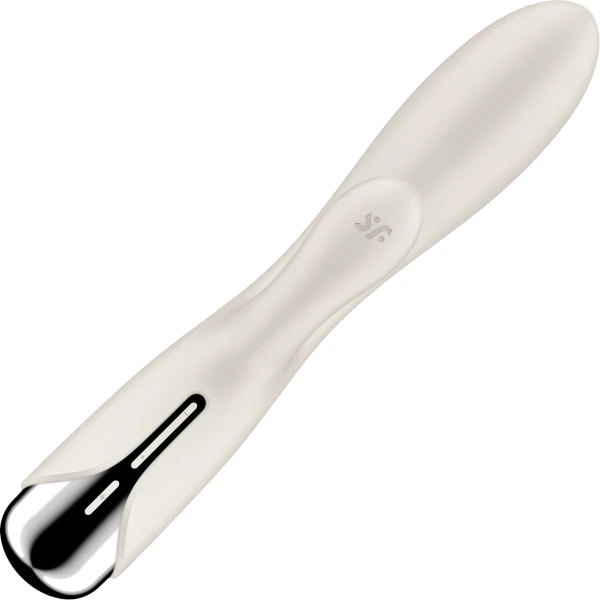 Satisfyer Spinning Rabbit 1 Rechargeable Waterproof Silicone Dual Stimulation Vibrator - Beige
