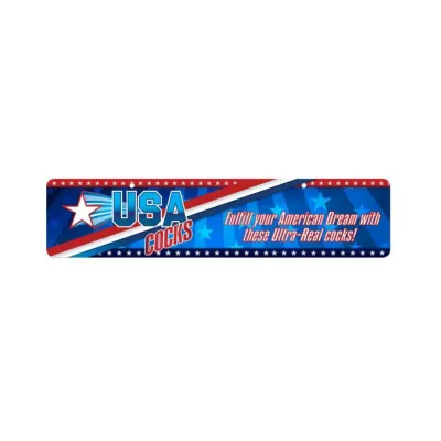 USA Cocks Display Sign