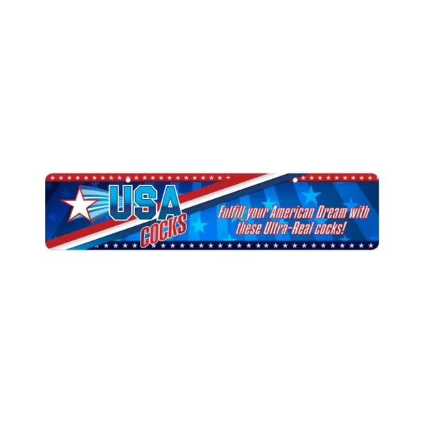 USA Cocks Display Sign
