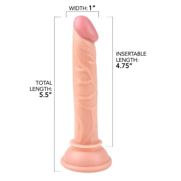 Beginner Real Slim 5" Dildo
