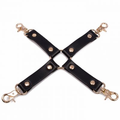 Bondara Luxe Gilded Cage Faux Leather Hogtie Connector