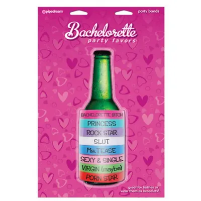 Bachelorette Party Favors Party Bands 8 Pack Assorted Colors