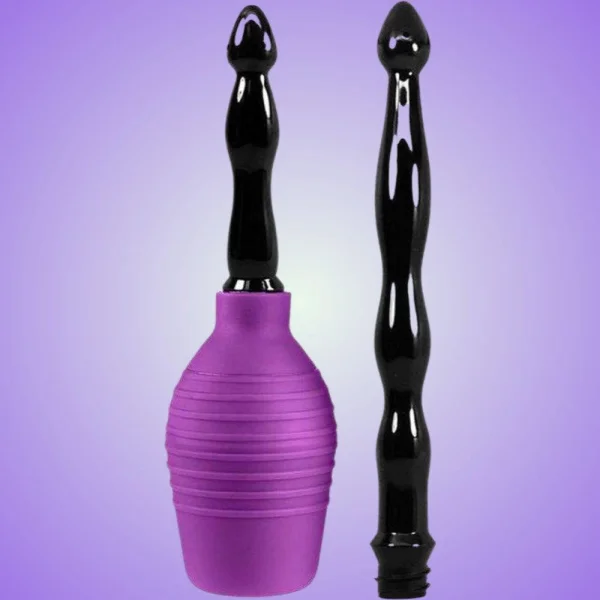Cloud 9 Fresh + Deluxe Anal Enema Douche Kit Squeeze Bulb with Soft Nozzle 10.8oz