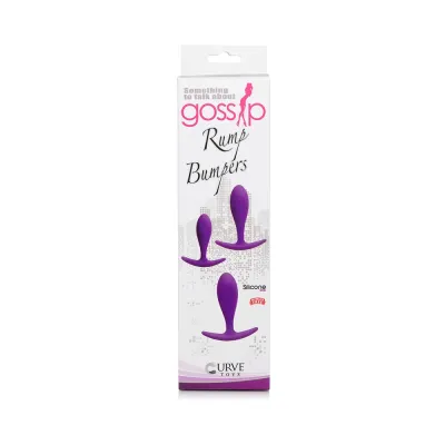 Gossip Rump Bumpers Silicone Set Of 3 Violet