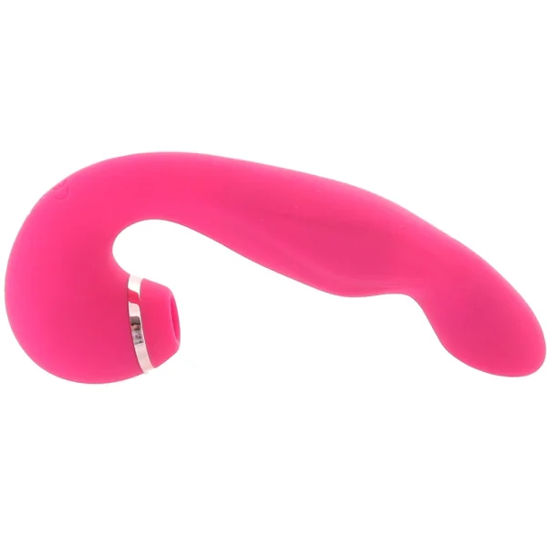 Inya Symphony Rechargeable Silicone Pressure Wave Clitoral Stimulator & G-Spot Vibrator - Pink