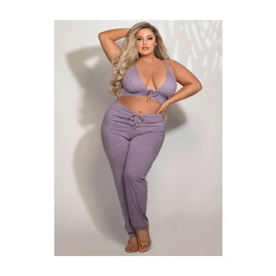 Flirtatious 2 piece Bralette And Jogger Set