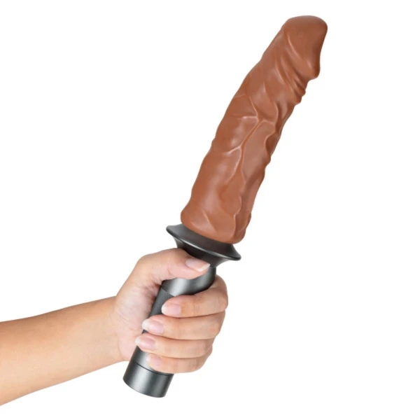 Lock On - Karbonite Dildo And Handle - Mocha — image 6 of 11