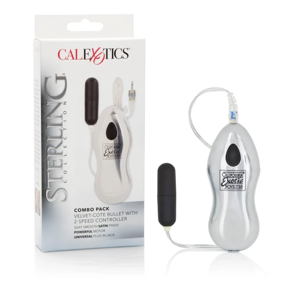 Sterling Collection Combo Pack Velvet Cote Bullet  With 2-Speed Controller