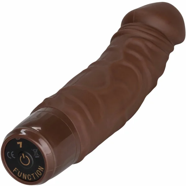 Stud Silicone Woody Flesh Brown Vibrator