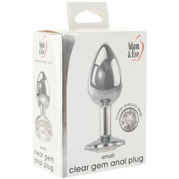 Adam And Eve Clear Gem Anal Plug Small — image 8 of 8