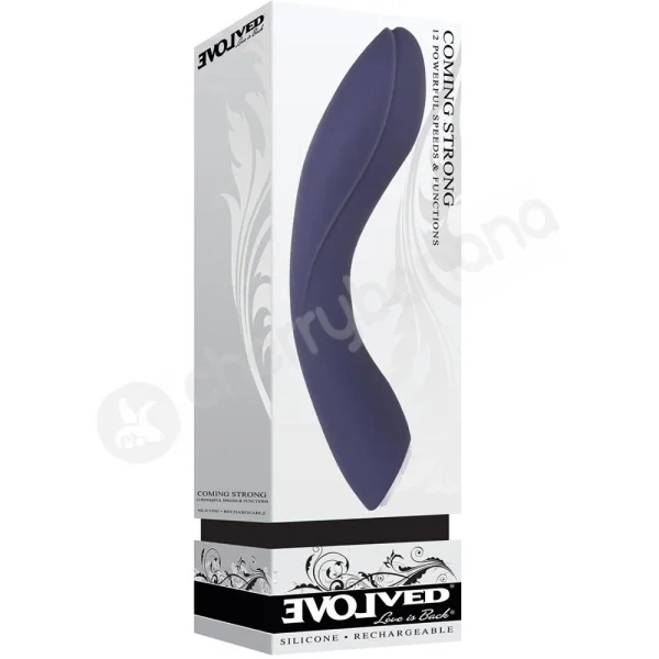Evolved Coming Strong Blue 7.5" Extremely Powerful Rechargeable Vibrator