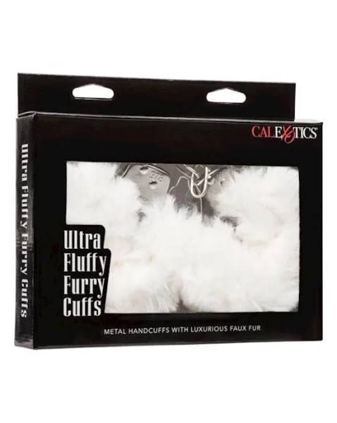 Ultra Fluffy Furry Cuffs - White