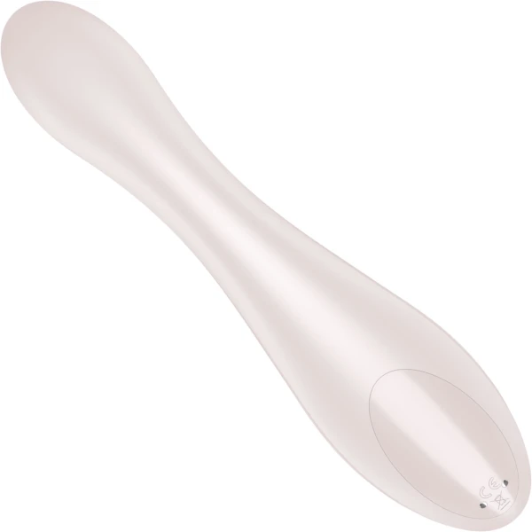 Satisfyer G-Force Rechargeable Waterproof Silicone G-Spot Vibrator - Beige
