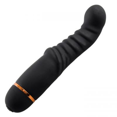 Bondara Black Silicone 20 Function Ridged G Spot Vibrator